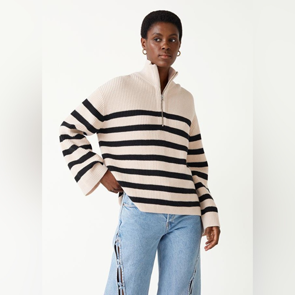 XS - And Other Stories Half Zip Sweater